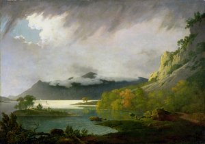 Derwent Water mit Skiddaw in der Ferne, ca. 1795-6